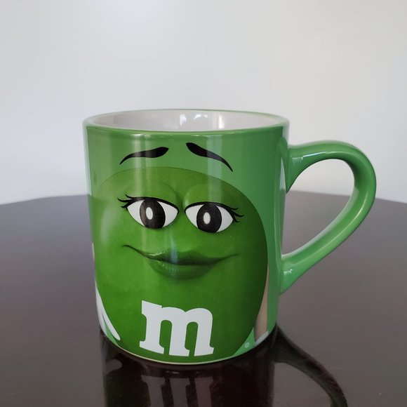 Official GREEN M&M Coffee Tea Beverage Mug Novelty Graphic Logo Candy Like New - Picture 3 of 6